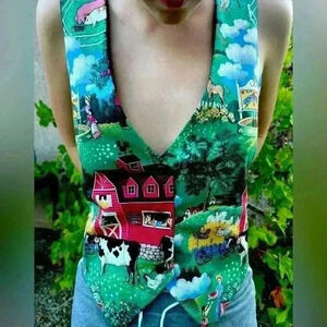 Women’s vintage farm vest